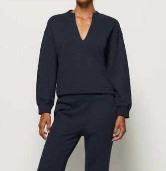 Nation Ltd Jessi V Neck Sweatshirt In Night Sky
