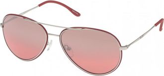 Police Womens S8299M58Q05X 58 Sunglasses - Red - One Size
