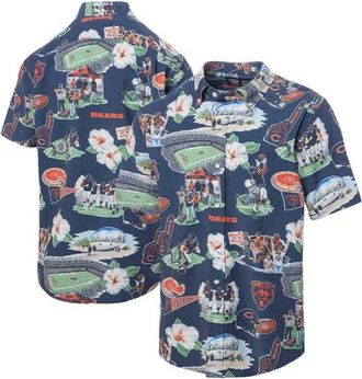Reyn Spooner Mens Reyn Spooner Navy Chicago Bears Scenic Button-Down Shirt at Nordstrom, Size Xx-Large
