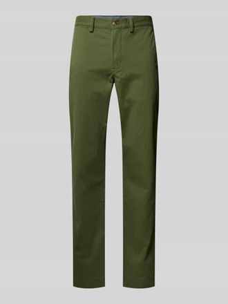 Polo Ralph Lauren Straight Fit Chino aus Baumwoll-Mix in Oliv, Gr&ouml;&szlig;e 31/32
