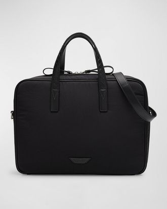 Bottega Veneta Mens Crossroad Padded Nylon Briefcase