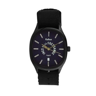 Ines De La Fressange Grande Colorama Midnight Watch - Dames - Horloges - Zwart - ONE Size - Polyester - Accessoires