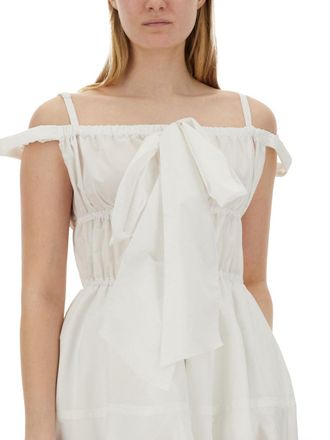Patou Fluid Polyester Dress - White