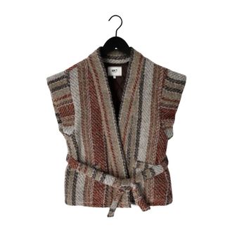 Mkt studio Vabby Gilet - Dames - Jassen - Bruin - Maat: XS Wol