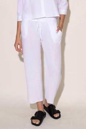 Starkx Gauze Billy Pant Raw Hem In White