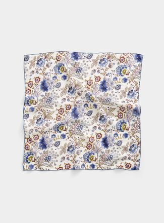 Simons Womens Flower garden 100% cotton scarf