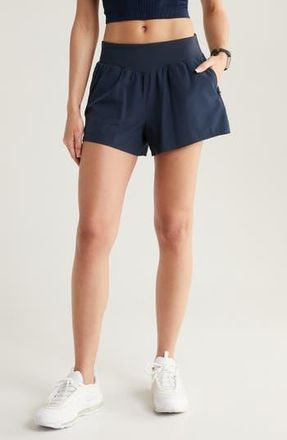 Zella All Sport High Waist Shorts in Navy Sapphire at Nordstrom Rack, Size X-Large