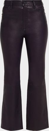 Frame Denim The Leather Reboot Crop Jeans