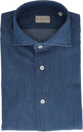 Xacus Deep Blue Button-Up Shirt
