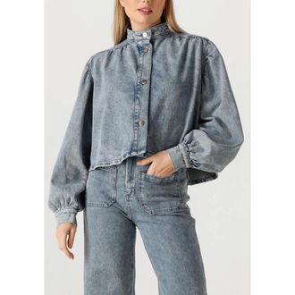 Ibana Overhemden, Dames, Blauw, XL, Katoen, Tessa Blouse