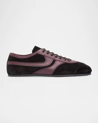 Dries Van Noten Men & apos;s Mosaicon T-Toe Suede Low-Top Sneakers