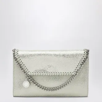 Stella McCartney Falabella wallet-on-chain in light lime green