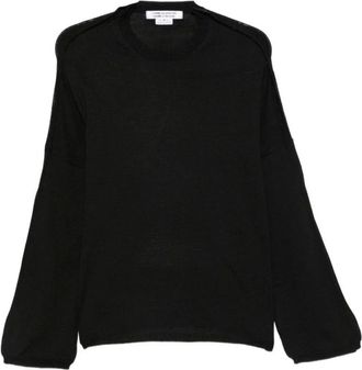 Comme Des Gar&ccedil;ons Jersey de cuello redondo con mangas llamativas - Knitwear - Mujer - Negro - S