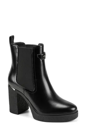 DKNY Tisdel Platform Chelsea Boot in Black at Nordstrom, Size 5.5