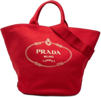 Prada Pre-owned Prada Canvas Canapa Logo Tote Ladies ZFLG0XF75GWEEUXP