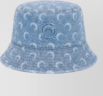 Marine Serre denim printed bucket hat