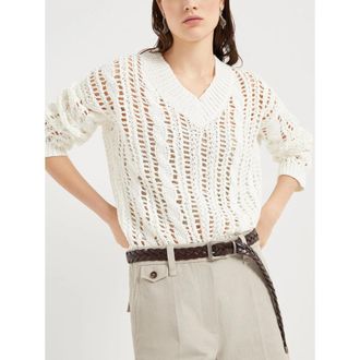 Brunello Cucinelli Braided Calf Leather Belt - Brown