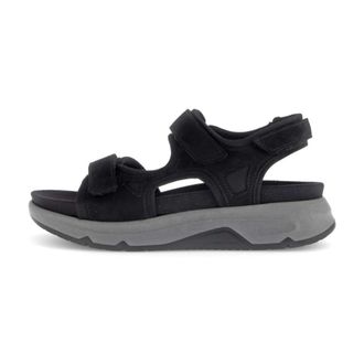 Gabor 66.889.47 Flat Sandalen - Dames - Schoenen - Zwart - Maat: 37 EU Leer