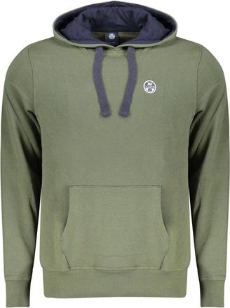 North Sails Hooded sweatshirt met lange mouwen - Heren - Hoodies - Groen - S - Katoen - Hoodies & sweatvesten