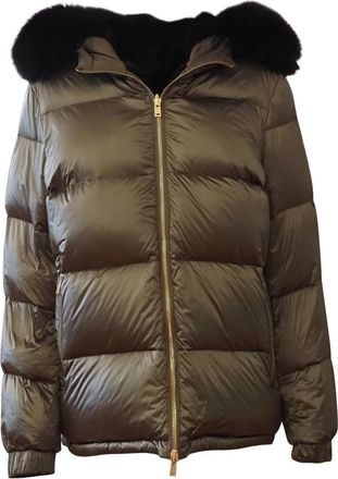 People of Shibuya Omkeerbare Shearling Parka Jas - Heren - Jassen - Bruin - XS - Nepbont - Jassen