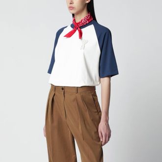 Ami White/ink Ami De Coeur T-shirt