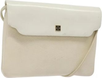 Givenchy Tweedehands leren schoudertassen - Dames - Vintage Schoudertas - Wit - ONE Size - Leer - Vintage