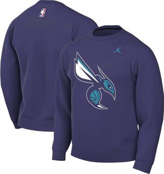 Jordan Brand Mens Jordan Brand Purple Charlotte Hornets Statement Edition Sweatshirt at Nordstrom, Size Medium