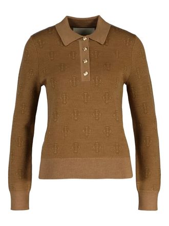 GANT Polo con motivo monogramma - Marrone