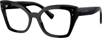 Dolce & Gabbana Zwarte Brillenmonturen Zonnebril - Dames - Brillen - Zwart - 53 MM - Accessoires