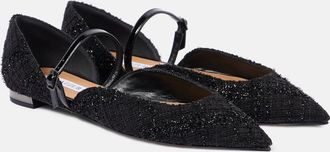 Aquazzura Bellezza bouclé Mary Jane flats