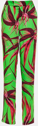 Louisa Ballou Floral straight pants