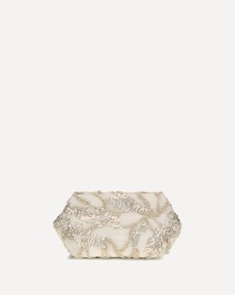 Brunello Cucinelli Embroidered silk organza Clutch Female UNI