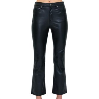 Pistola Denim Lennon High Rise Crop Boot Jean In Slate Black