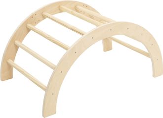 Muemue Arco de escalada madera marrón 41x81x50 cm