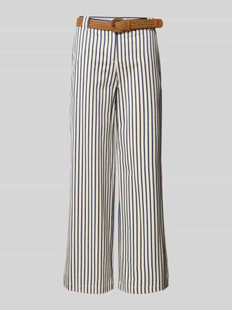 Christian Berg Wide Fit Hose mit Viskose-Anteil in Blau, Gr&ouml;&szlig;e 34