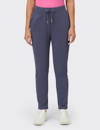 Venice Beach Sweathose VENICE BEACH JOGGNINGHOSE SHERLY, Damen, Gr. XL (44), N-Gr, blau mussel, Obermaterial: 93% Baumwolle, 7% Elasthan, Hosen Sweathose