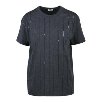 Brunello Cucinelli Mujer, Camisetas, Gris, Talla: XS