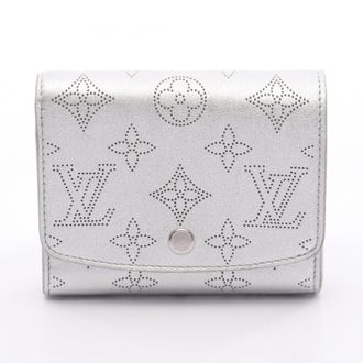 Louis Vuitton Silver Iris Mahina Leather Wallet (Bi-Fold) (Pre-Owned)