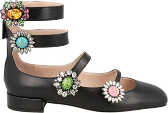Valentino Preshoes Crystal Daisy Ballet Flats