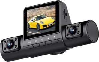 OEM C&aacute;mara De Salpicadero Dvr Para Coche Con Triple Lente (4 Lentes) Y Grabaci&oacute;n De V&iacute;deo En 1080p, Con Lente Abs Y Grabadora De Conducci&oacute;n