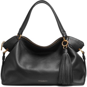 DKNY Glenwood Satchel in Black/gold at Nordstrom
