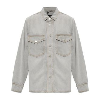 AllSaints Albin Denim Shirt - Heren - Spijkeroverhemden - Grijs - M - Denim - Overhemden
