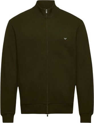 Emporio Armani Felpa - Heren - Vesten met rits - Groen - XL - Hoodies & sweatvesten