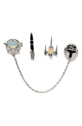 Girls Crew Star Wars This is the Way Set of 3 Mismatched Earrings in Silver at Nordstrom