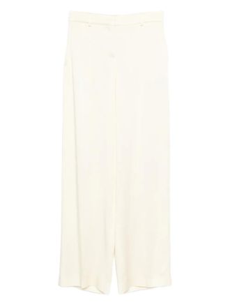 Stella McCartney concealed-fastening trousers - women - Acetate/Viscose - 42 - Yellow