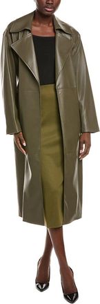 Kenneth Cole Vegan Leather Trench Coat