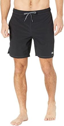 Saxx Underwear Oh Buoy 2-in-1 7 Volley Mens Swimwear Black : MD, Polyester/Mesh/Elastane