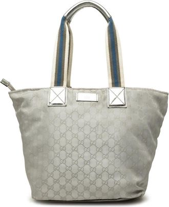 Gucci Pre-owned Gucci GG Canvas Web Tote Unisex EF2C3XRHSS8SFF3N