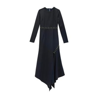 Just Cavalli Party Dresses, female, Black, Size: S Abito Hooks