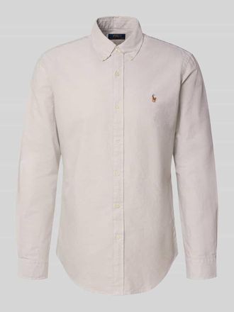 Polo Ralph Lauren Custom Fit Freizeithemd mit Button-Down-Kragen in Beige, Gr&ouml;&szlig;e XXL